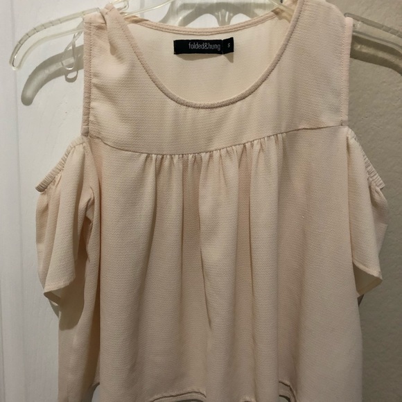 Sheer Cream Crop Top - Picture 2 of 3